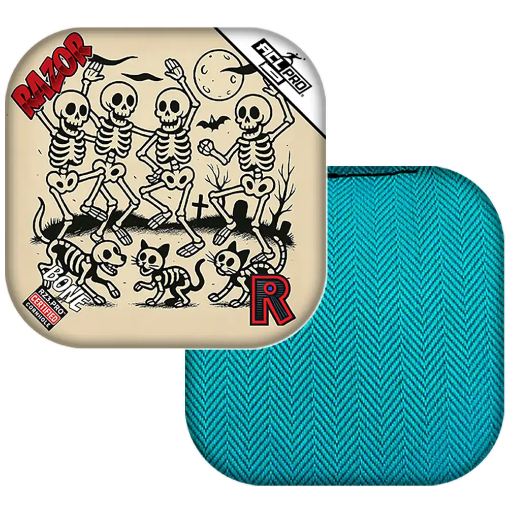 Razor Cornhole Bags | Bone | Dem Bones