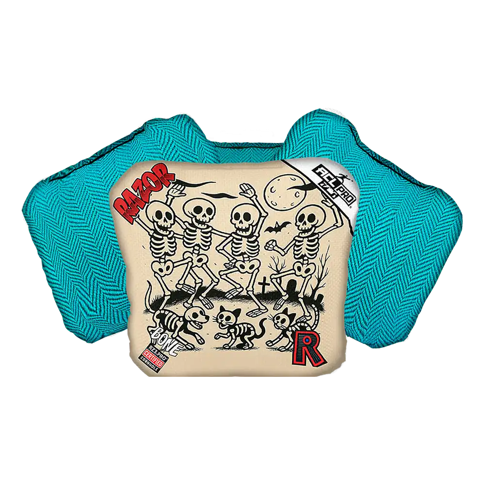 Razor Cornhole Bags | Bone | Dem Bones