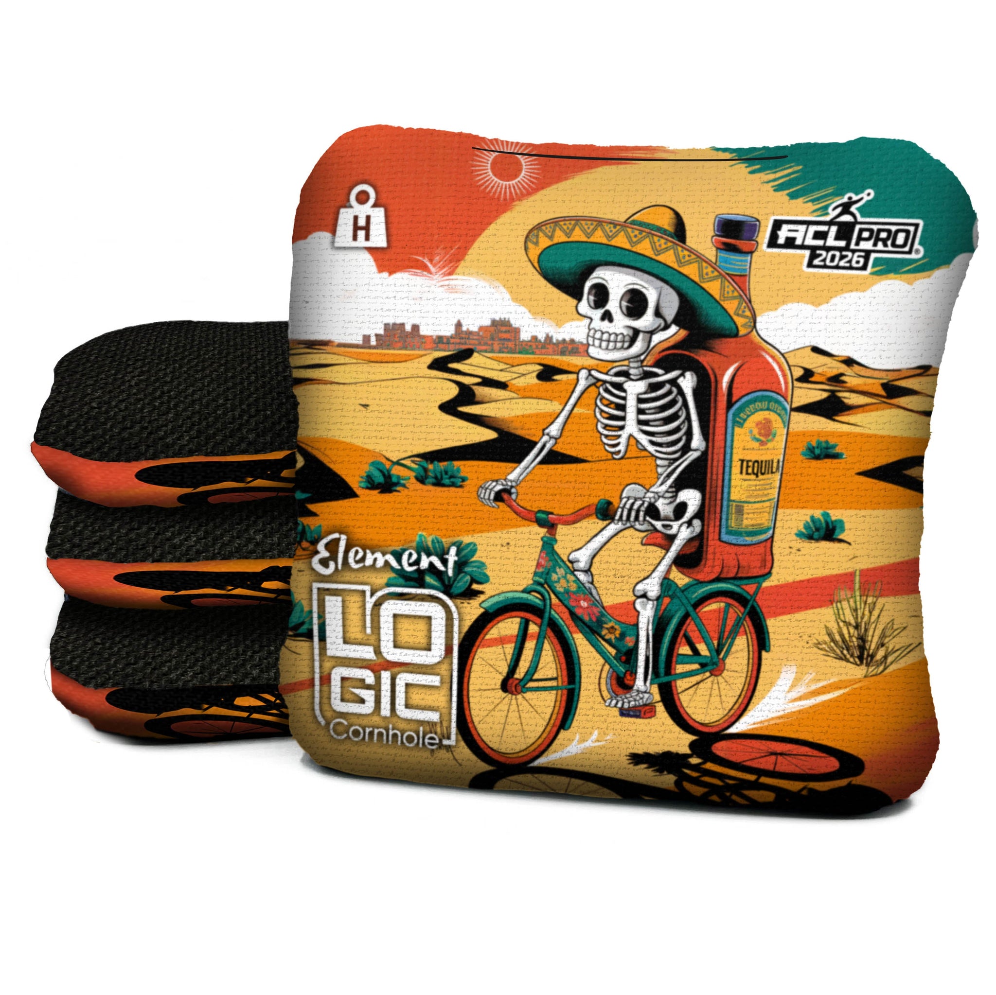 Logic Cornhole - Dia De Los Muertos - ACL PRO & COMP BAGS - MULTIPLE BAG SERIES - Set of 4 bags