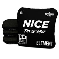 NICE THROW SHOP x LOGIC CORNHOLE- BLACK WHITE - ACL PRO 2026 BAGS - MULTIPLE BAG SERIES - Set of 4 bags