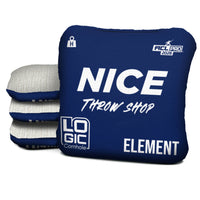 NICE THROW SHOP x LOGIC CORNHOLE - BLUE WHITE - ACL PRO 2026 BAGS - MULTIPLE BAG SERIES - Set of 4 bags