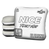 NICE THROW SHOP x LOGIC CORNHOLE - WHITE - ACL PRO 2026 BAGS - MULTIPLE BAG SERIES - Set of 4 bags