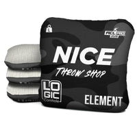 NICE THROW SHOP x LOGIC CORNHOLE - Dark Camo - ACL PRO 2026 BAGS - MULTIPLE BAG SERIES - Set of 4 bags