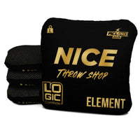 NICE THROW SHOP x LOGIC CORNHOLE - BLACK GOLD - ACL PRO 2026 BAGS - MULTIPLE BAG SERIES - Set of 4 bags