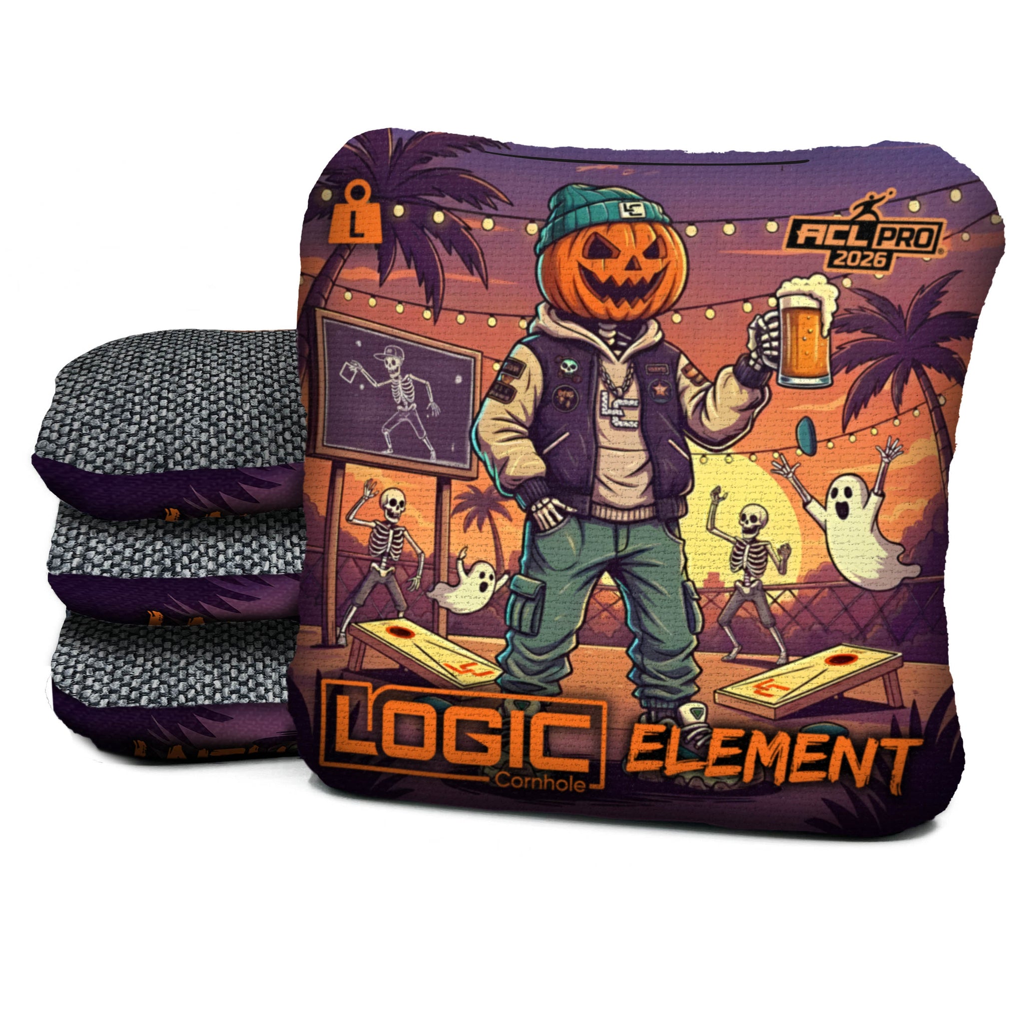 Logic Cornhole - Jack-O-Slinger - ACL PRO 2026 BAGS - MULTIPLE BAG SERIES - Set of 4 bags