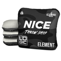 NICE THROW SHOP x LOGIC CORNHOLE - Dark Camo - ACL PRO 2026 BAGS - MULTIPLE BAG SERIES - Set of 4 bags