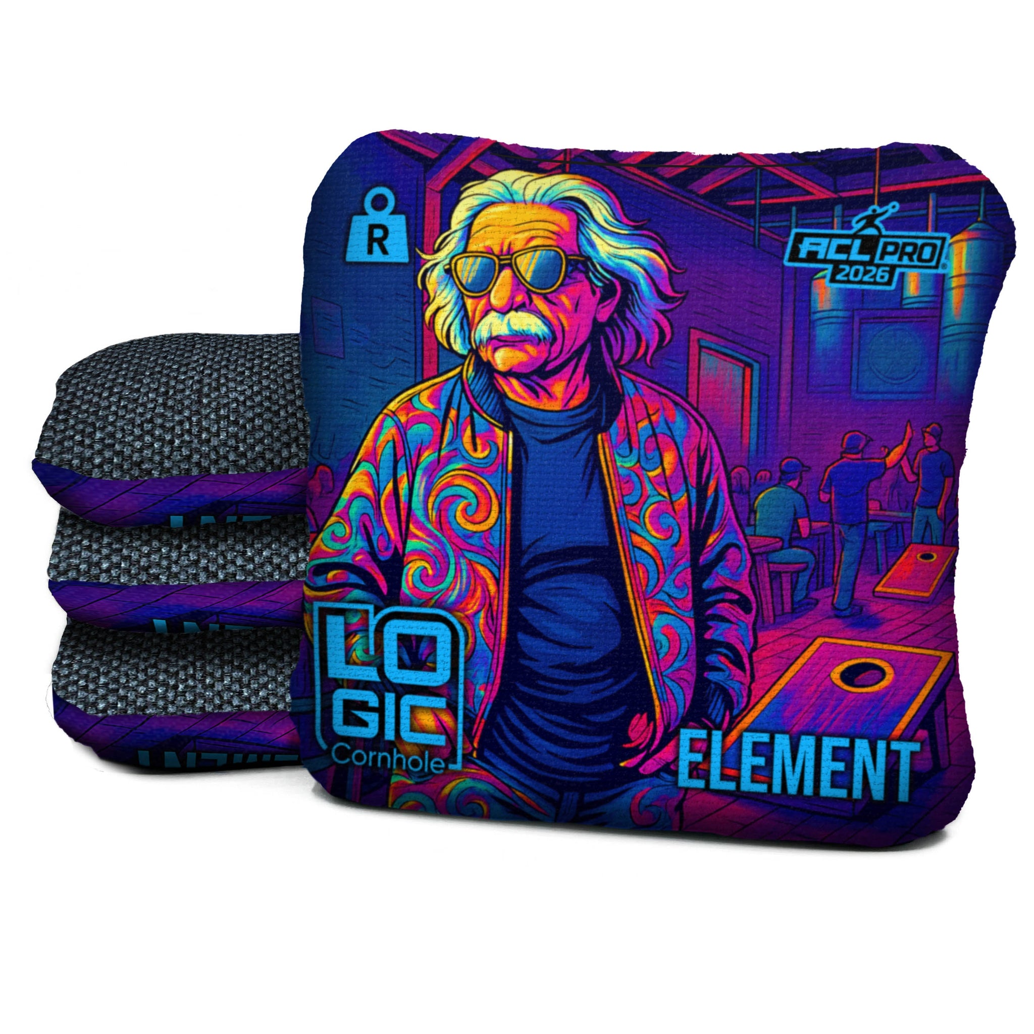 Logic Cornhole Einstein - ACL PRO 2026 BAGS - MULTIPLE BAG SERIES - Set of 4 bags