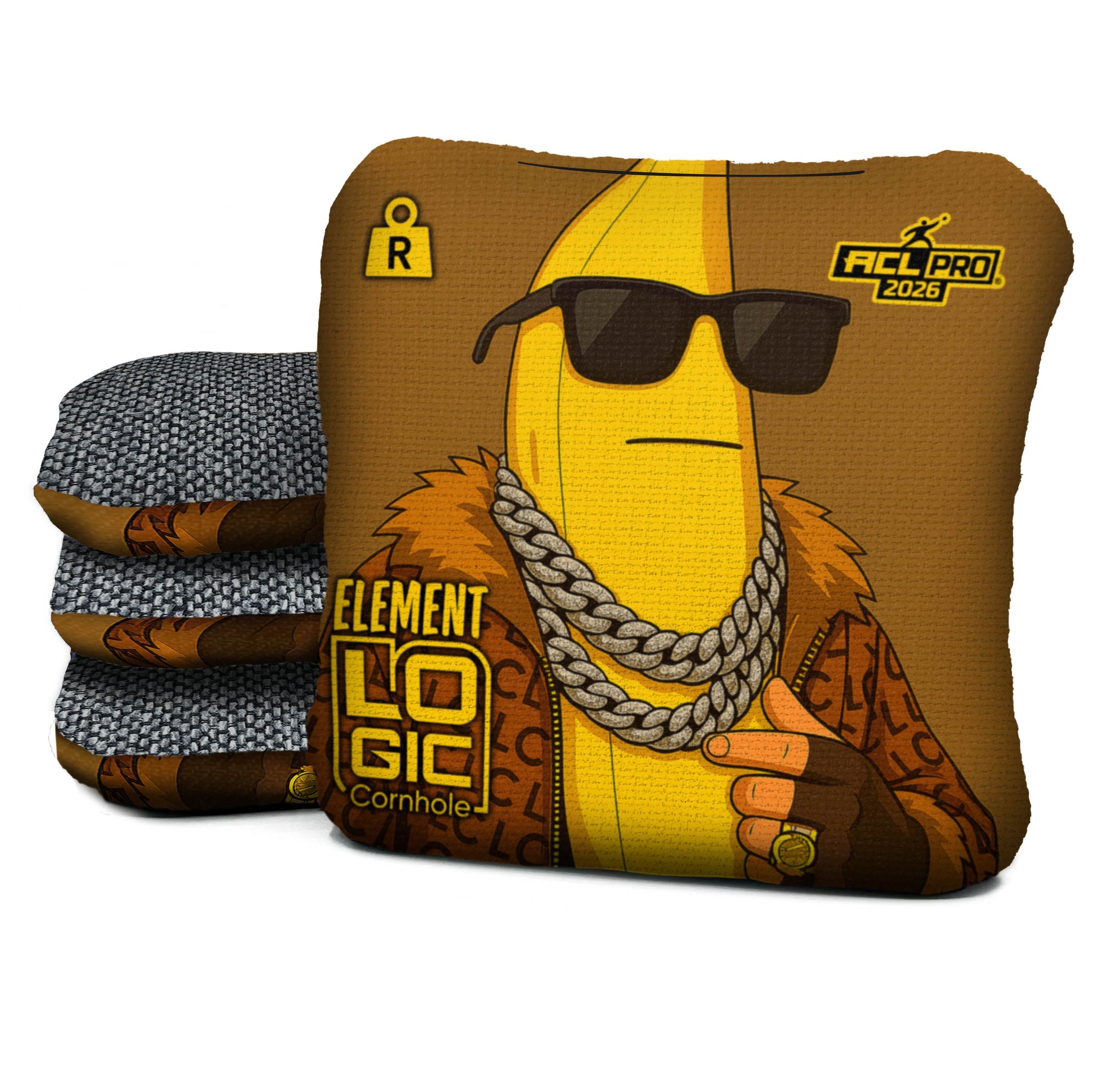 Logic Cornhole Banana Swag - ACL PRO 2026 BAGS - MULTIPLE BAG SERIES - Set of 4 bags