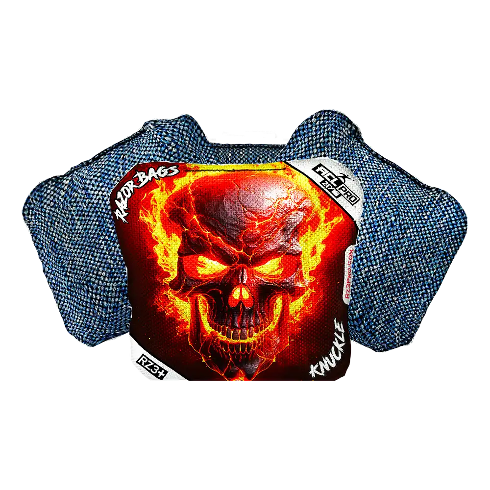 Knuckle | Fire Skull | ACL PRO Razor Cornhole Bags