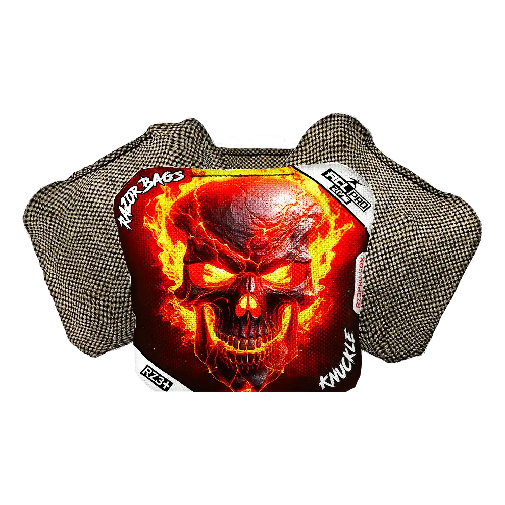 Knuckle | Fire Skull | ACL PRO Razor Cornhole Bags