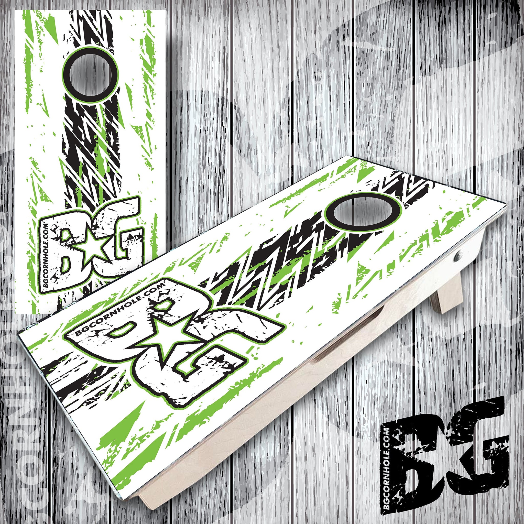 BG Cornhole Mini Boards - Grunge Stripe