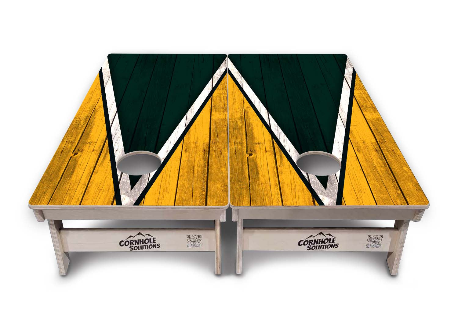 Team Color Triangle Cornhole Boards - Professional Tournament Series