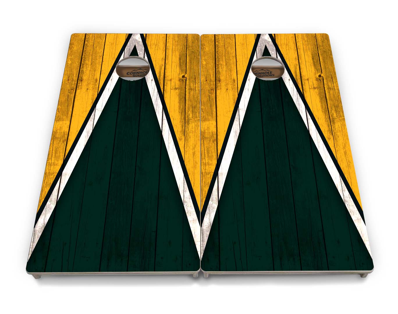 Team Color Triangle Cornhole Boards - Professional Tournament Series