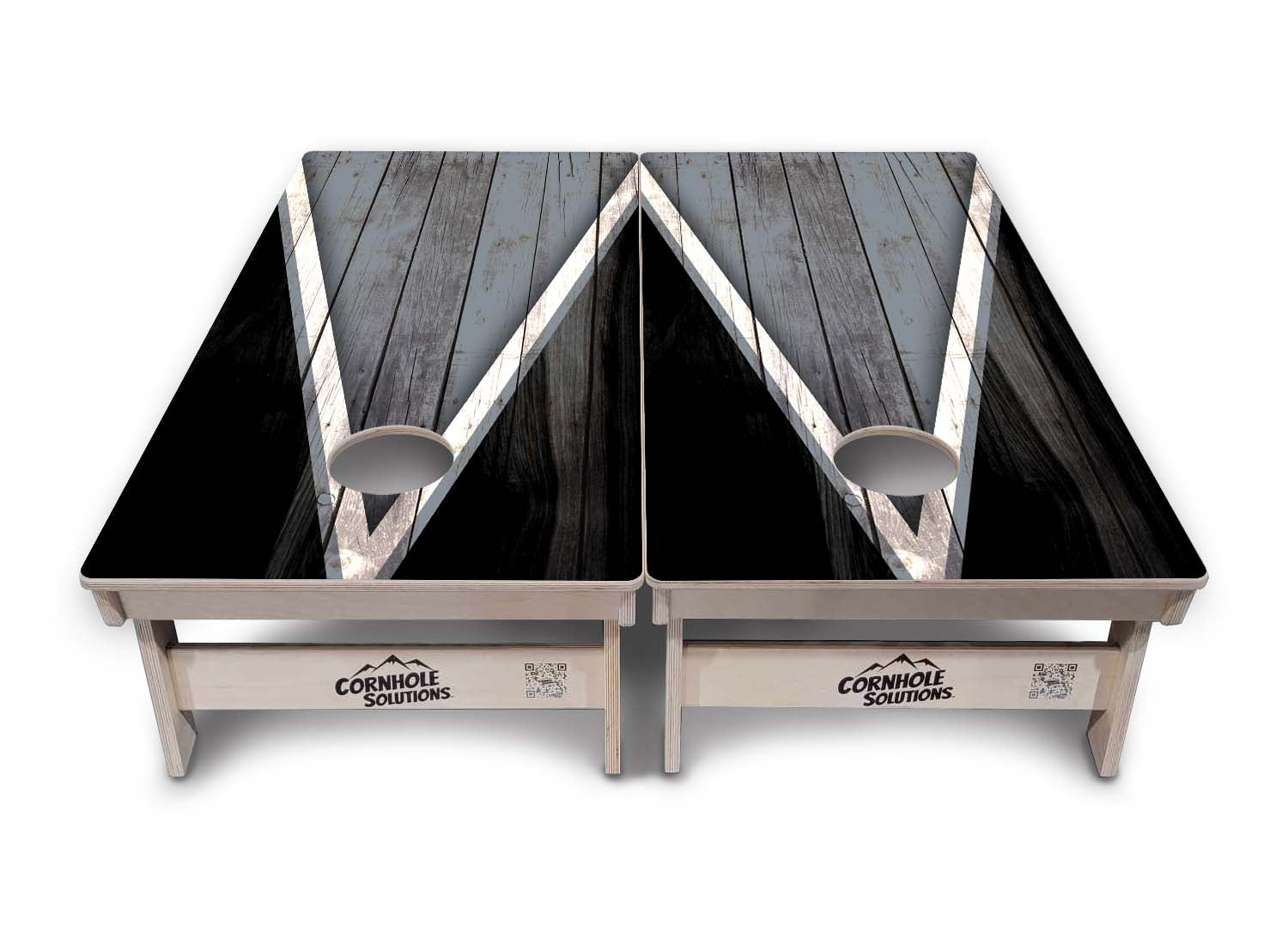 Team Color Triangle Cornhole Boards - Professional Tournament Series