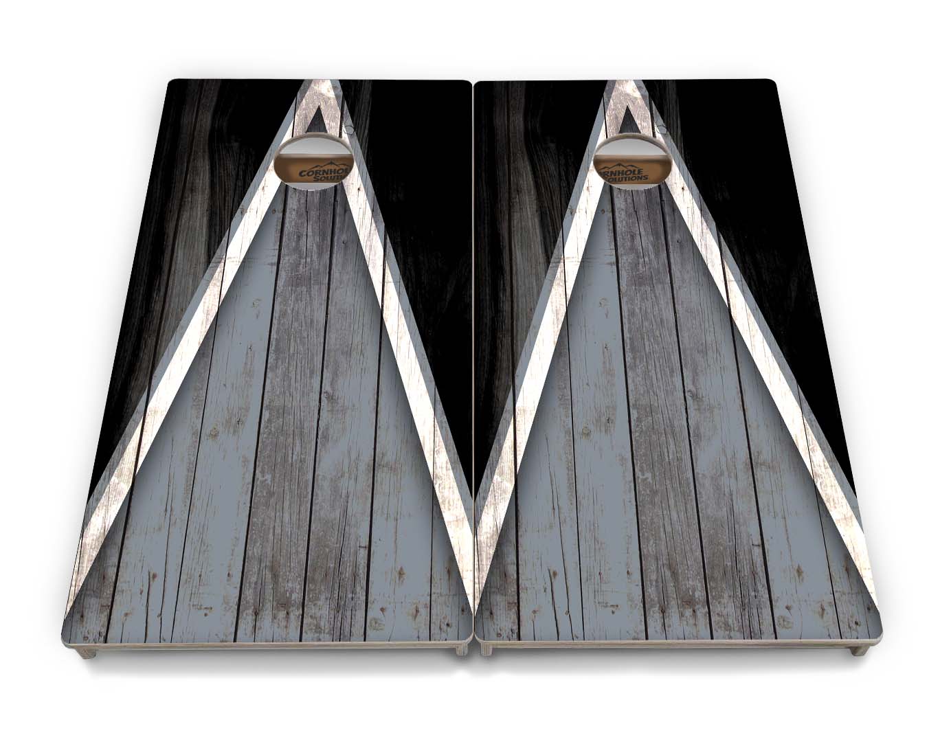 Team Color Triangle Cornhole Boards - Professional Tournament Series