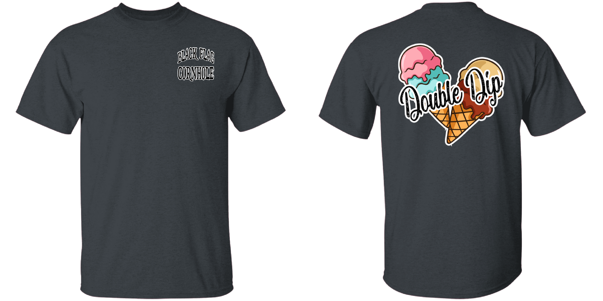 Black Flag Cornhole Double Dip Tee Shirt