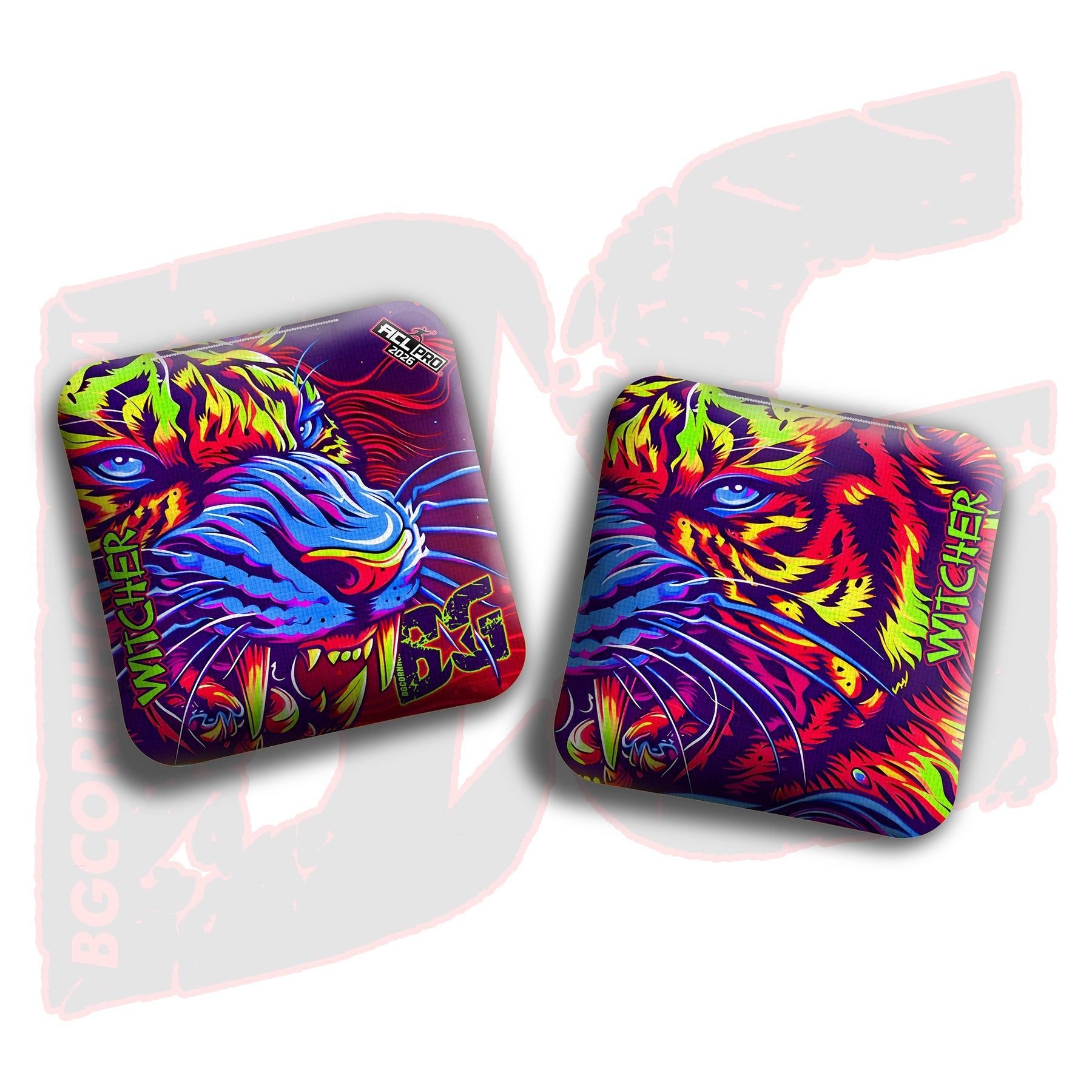 BG Cornhole 2026 Multiple Bag Models “Eye of the Tiger” - ACL Pro Stamped Cornhole Bags - SET OF 4 BAGS