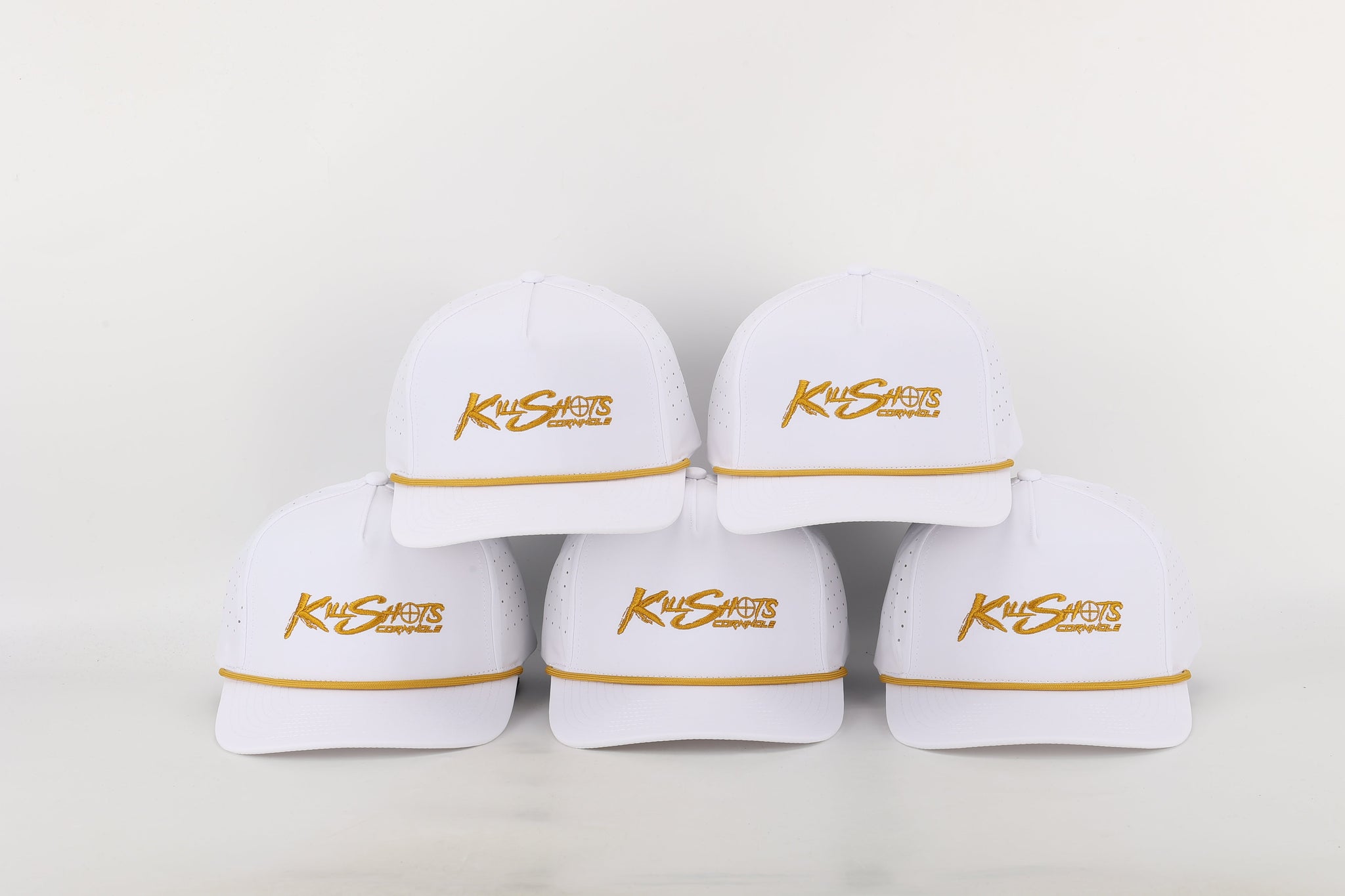 Killshots Cornhole 5 Panel Snap-Back Rope Hat - "Champions" Edition