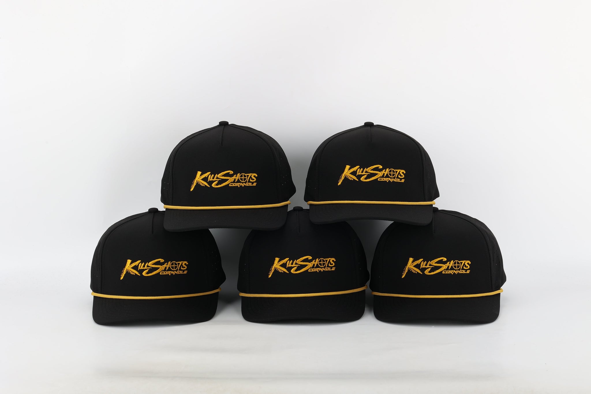 Killshots Cornhole 5 Panel Snap-Back Rope Hat - "Champions" Edition