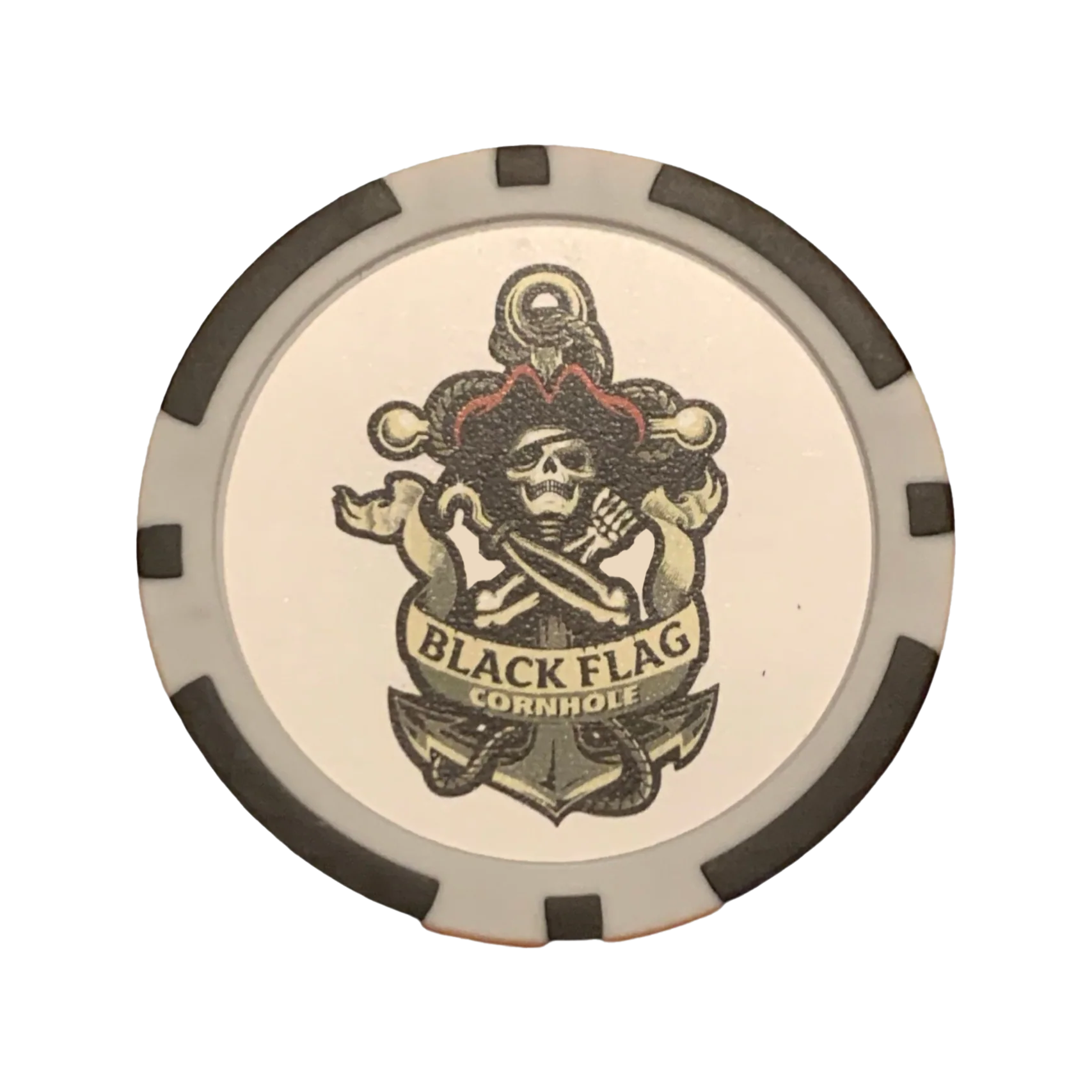 Black Flag Cornhole Flip Chip