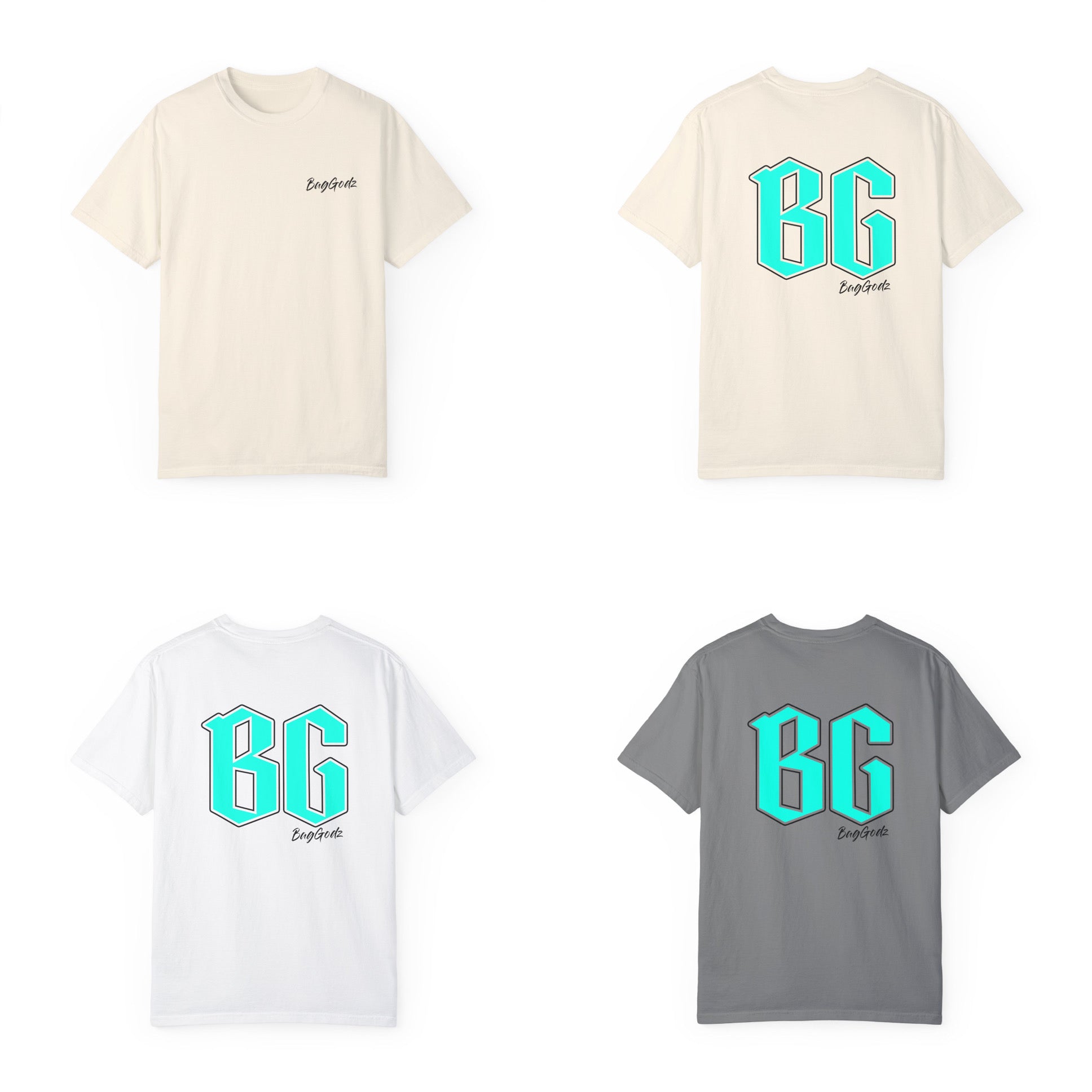 BG Cornhole Teal BG Unisex Comfort Colors Tee - Multiple Colors