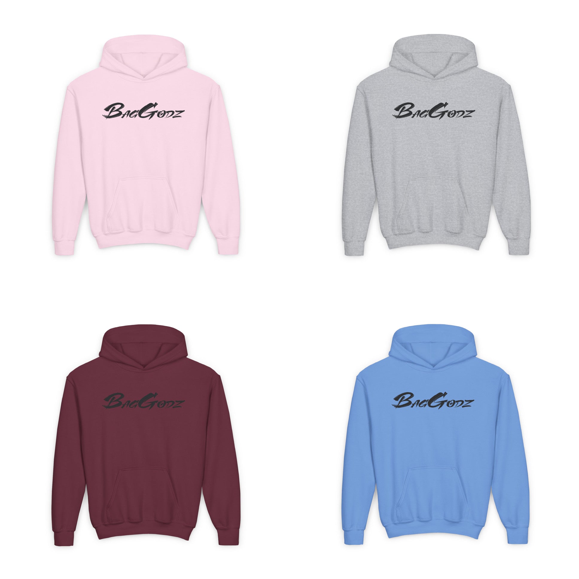 BG Cornhole Youth BagGodz Unisex Hoodie - Multiple Colors