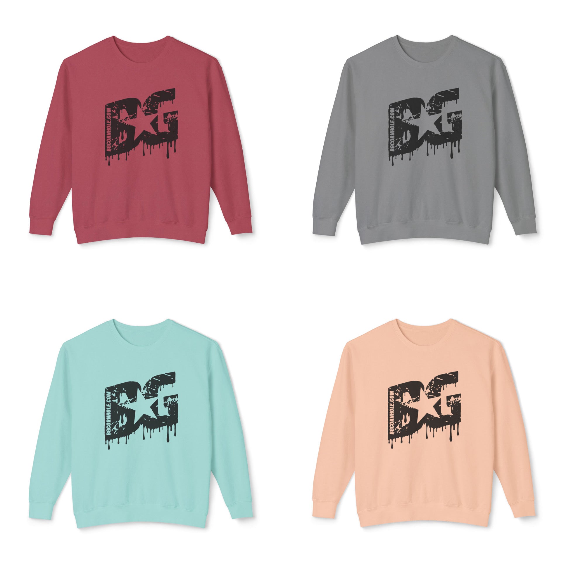 BG Cornhole Drip BG lightweight crewneck - Multiple Colors