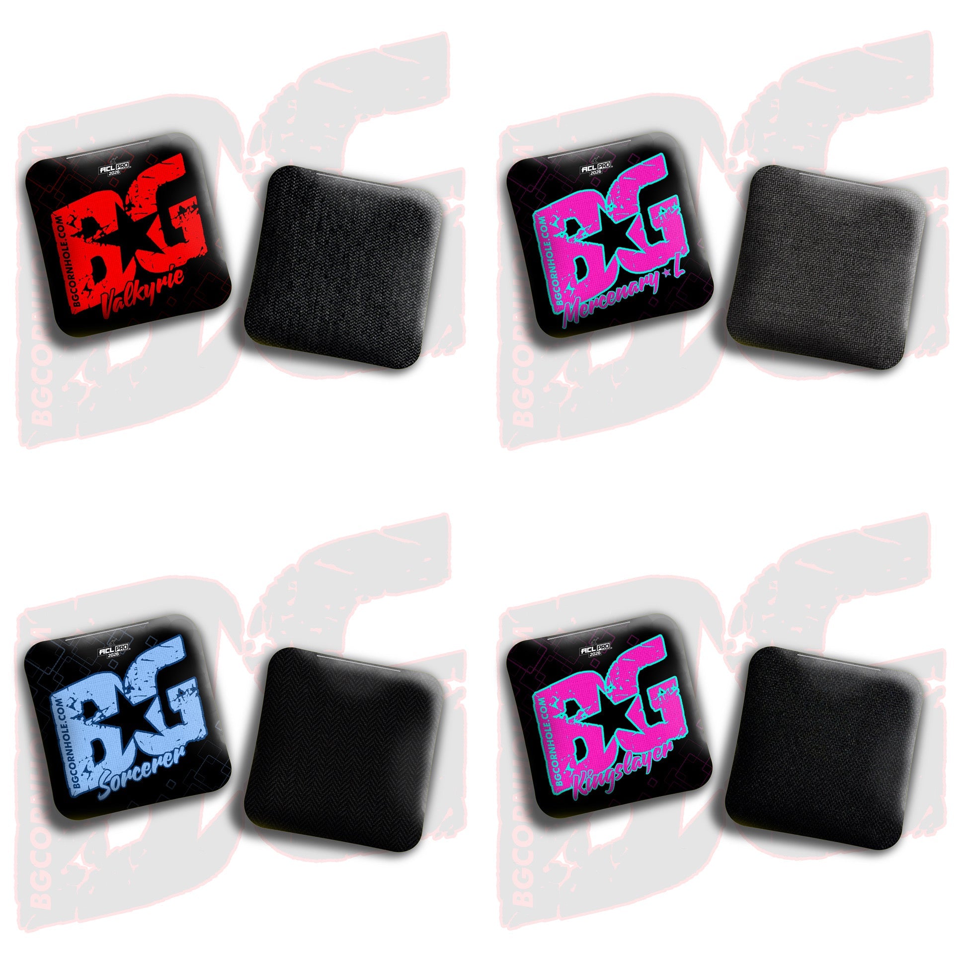 BG Cornhole 2026 Multiple Bag Models “2026 Standard” - ACL Pro Stamped Cornhole Bags - SET OF 4 BAGS