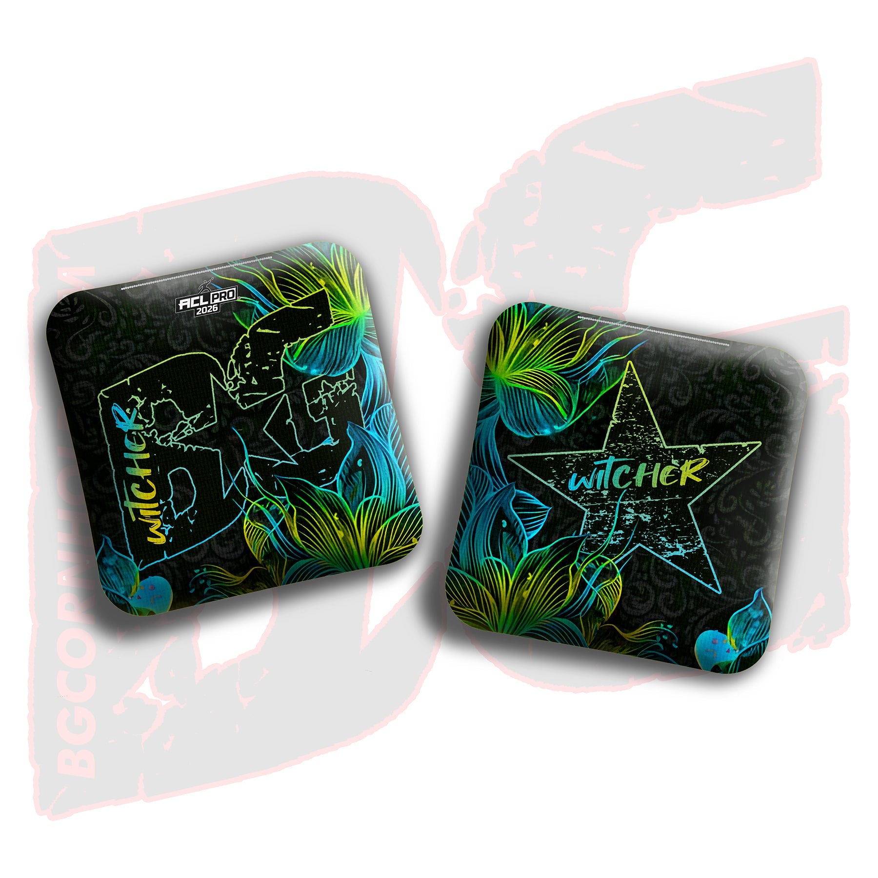 BG Cornhole 2026 Multiple Bag Models “Ink Blossom” - ACL Pro Stamped Cornhole Bags - SET OF 4 BAGS