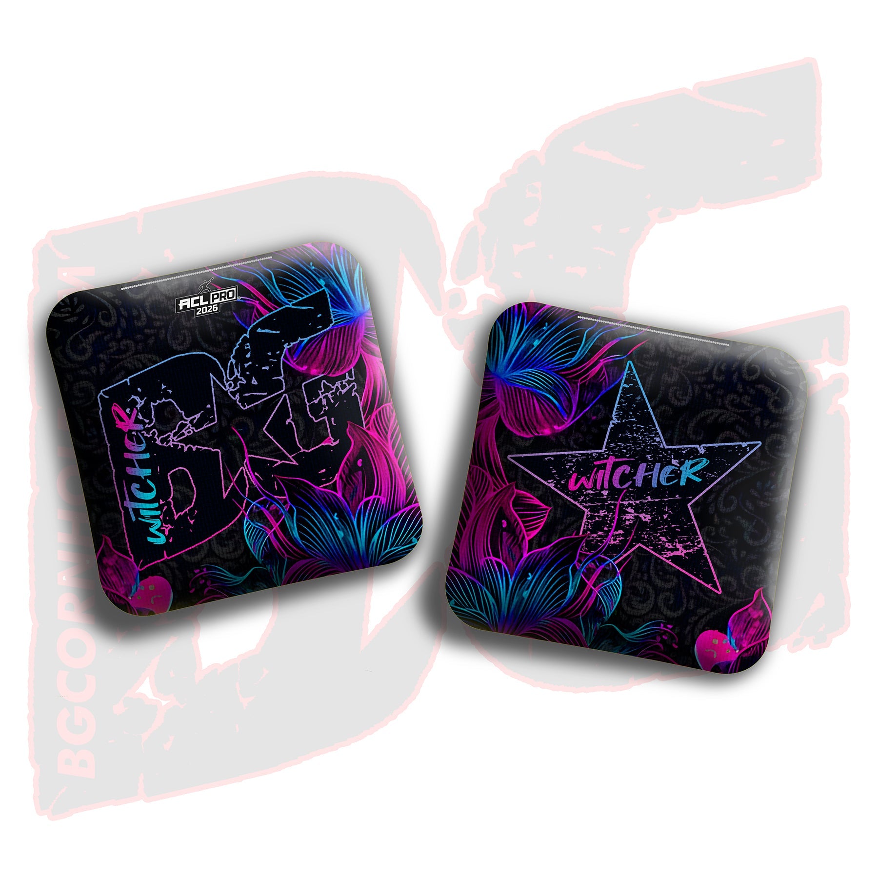 BG Cornhole 2026 Multiple Bag Models “Ink Blossom” - ACL Pro Stamped Cornhole Bags - SET OF 4 BAGS