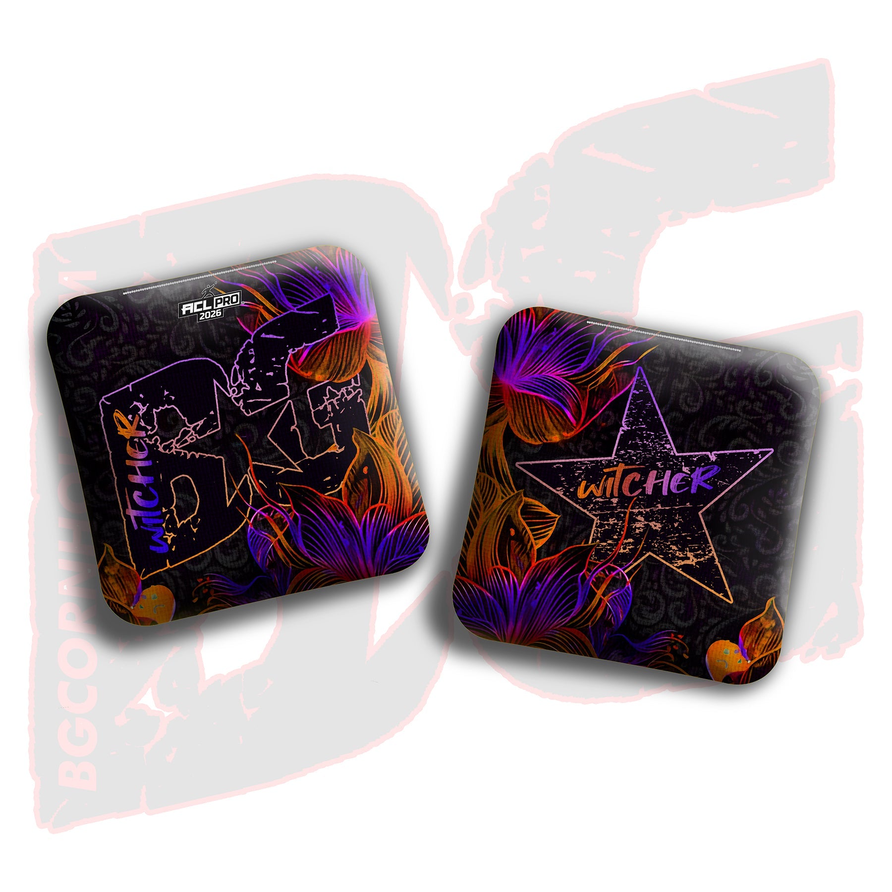 BG Cornhole 2026 Multiple Bag Models “Ink Blossom” - ACL Pro Stamped Cornhole Bags - SET OF 4 BAGS