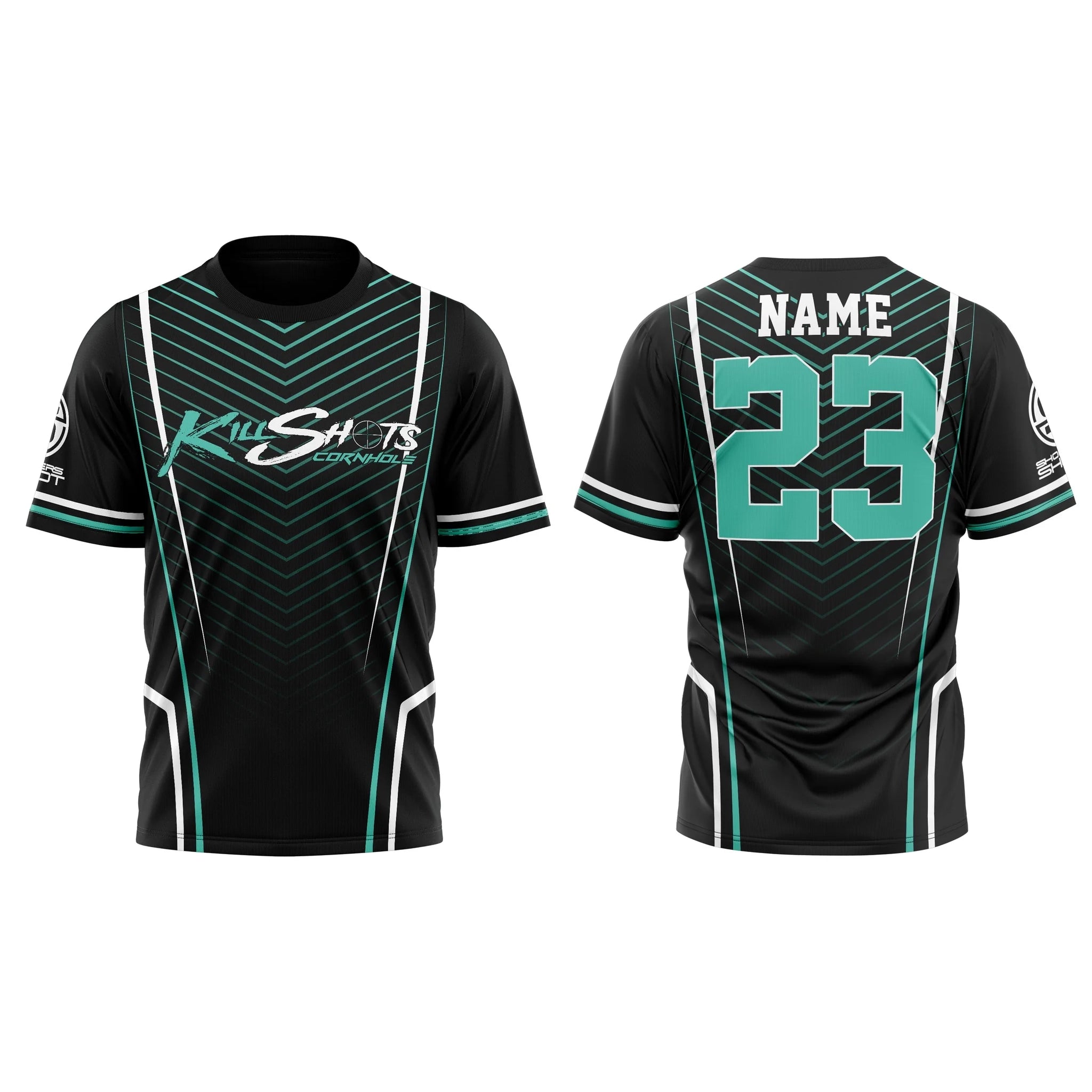 Killshots Cornhole Sublimated Premium Sports Jersey - "V-Stripe"