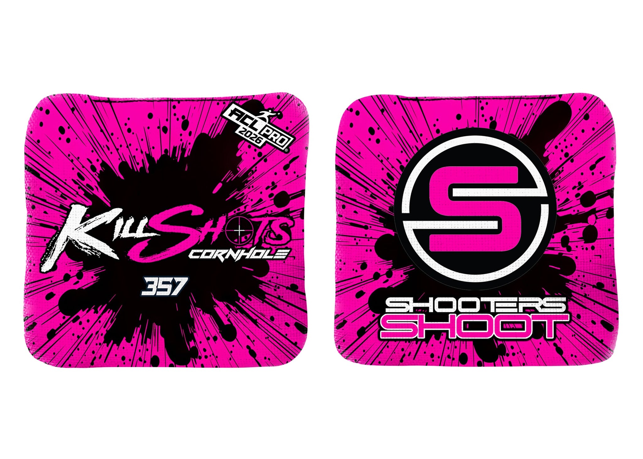 Killshots Cornhole | 357 Series | 2026 ACL PRO | Cornhole Bags | Stock Designs