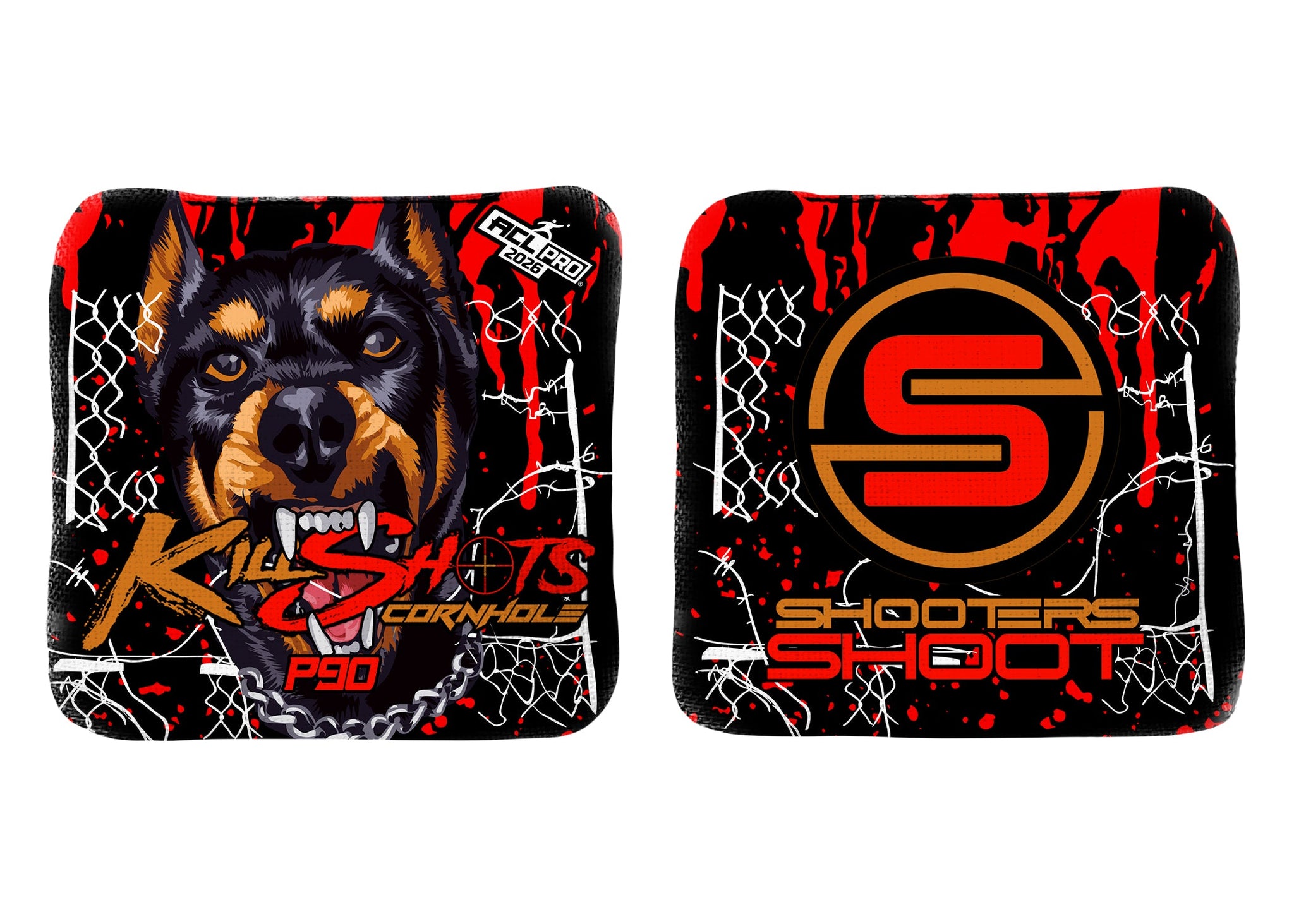 Killshots Cornhole | P90 Series | 2026 ACL PRO | Cornhole Bags | Limited Edition Designs