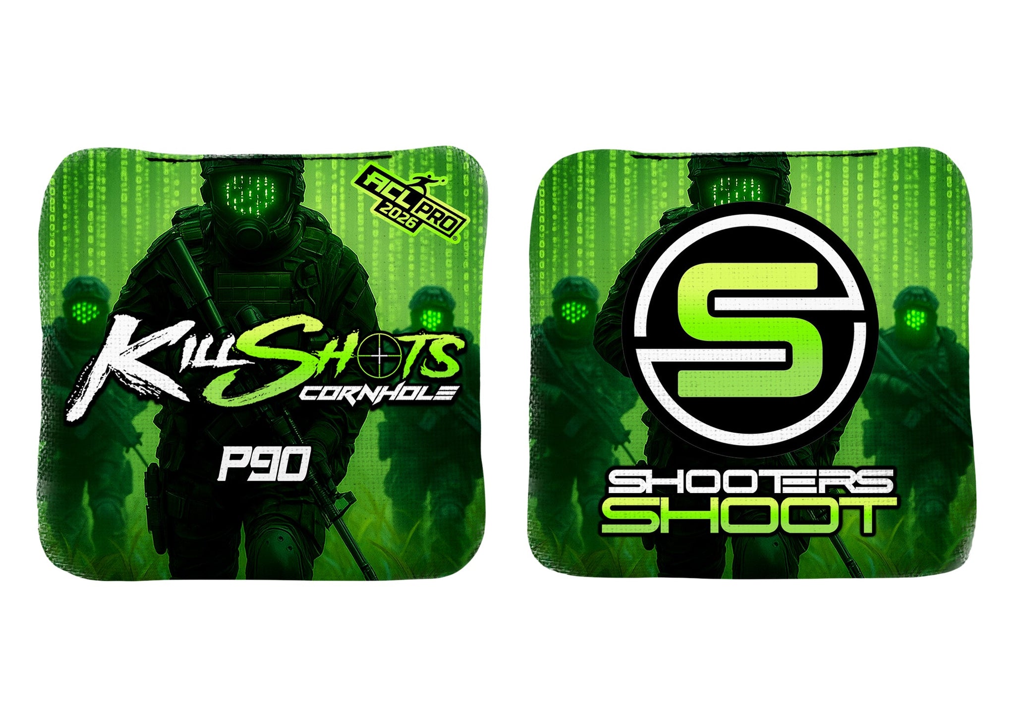 Killshots Cornhole | P90 Series | 2026 ACL PRO | Cornhole Bags | Limited Edition Designs