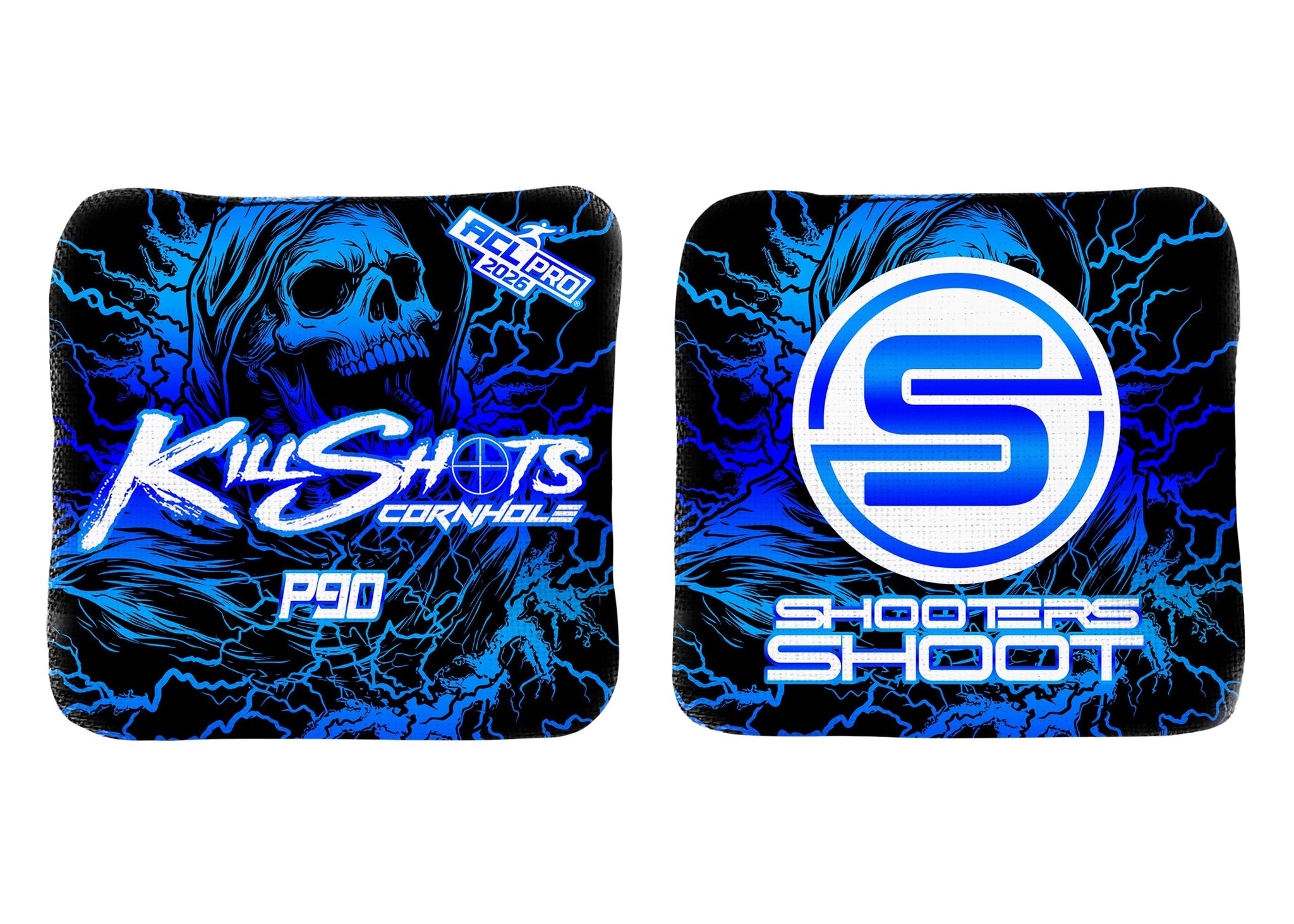 Killshots Cornhole | P90 Series | 2026 ACL PRO | Cornhole Bags | Limited Edition Designs