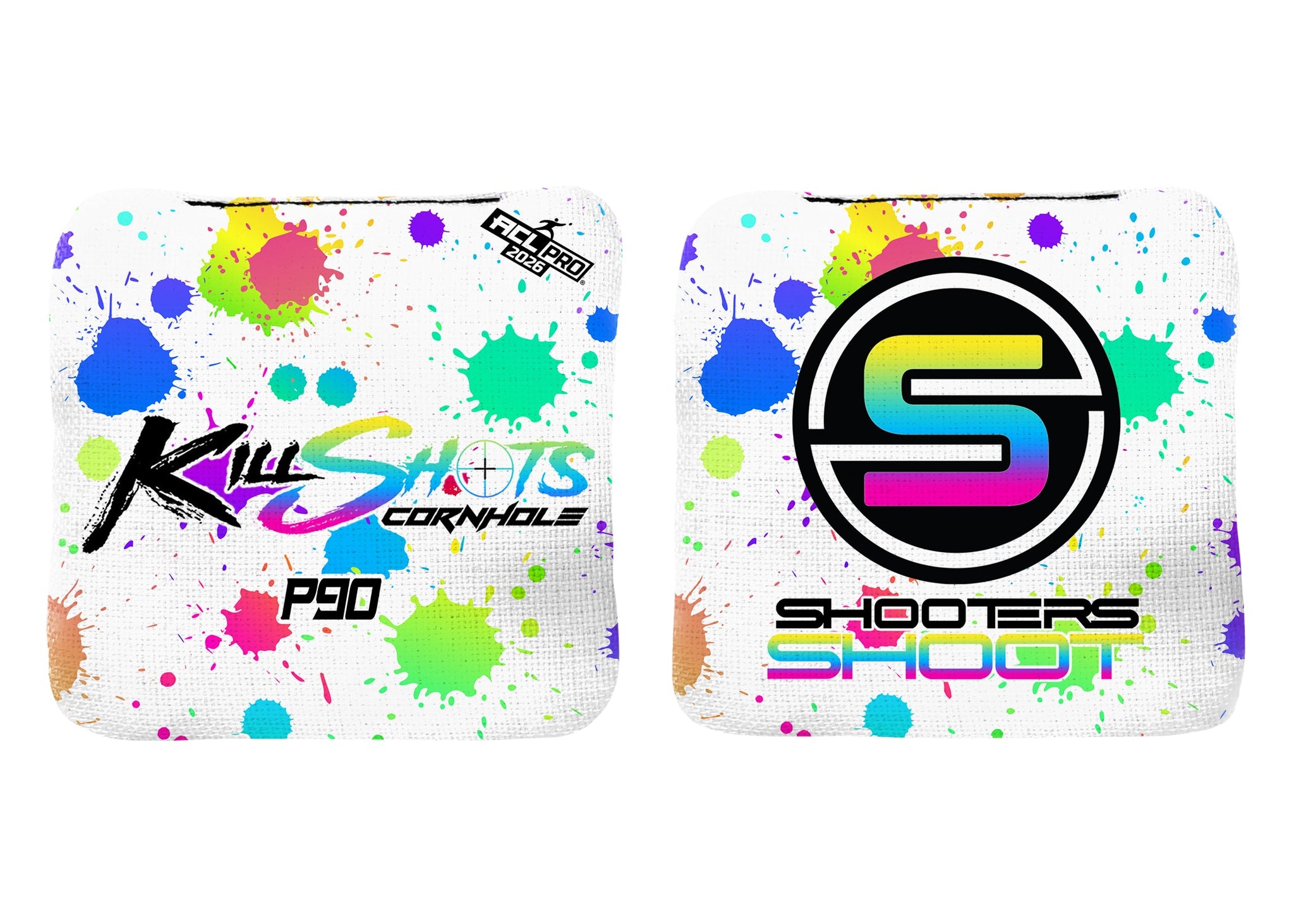 Killshots Cornhole | P90 Series | 2026 ACL PRO | Cornhole Bags | Stock Designs