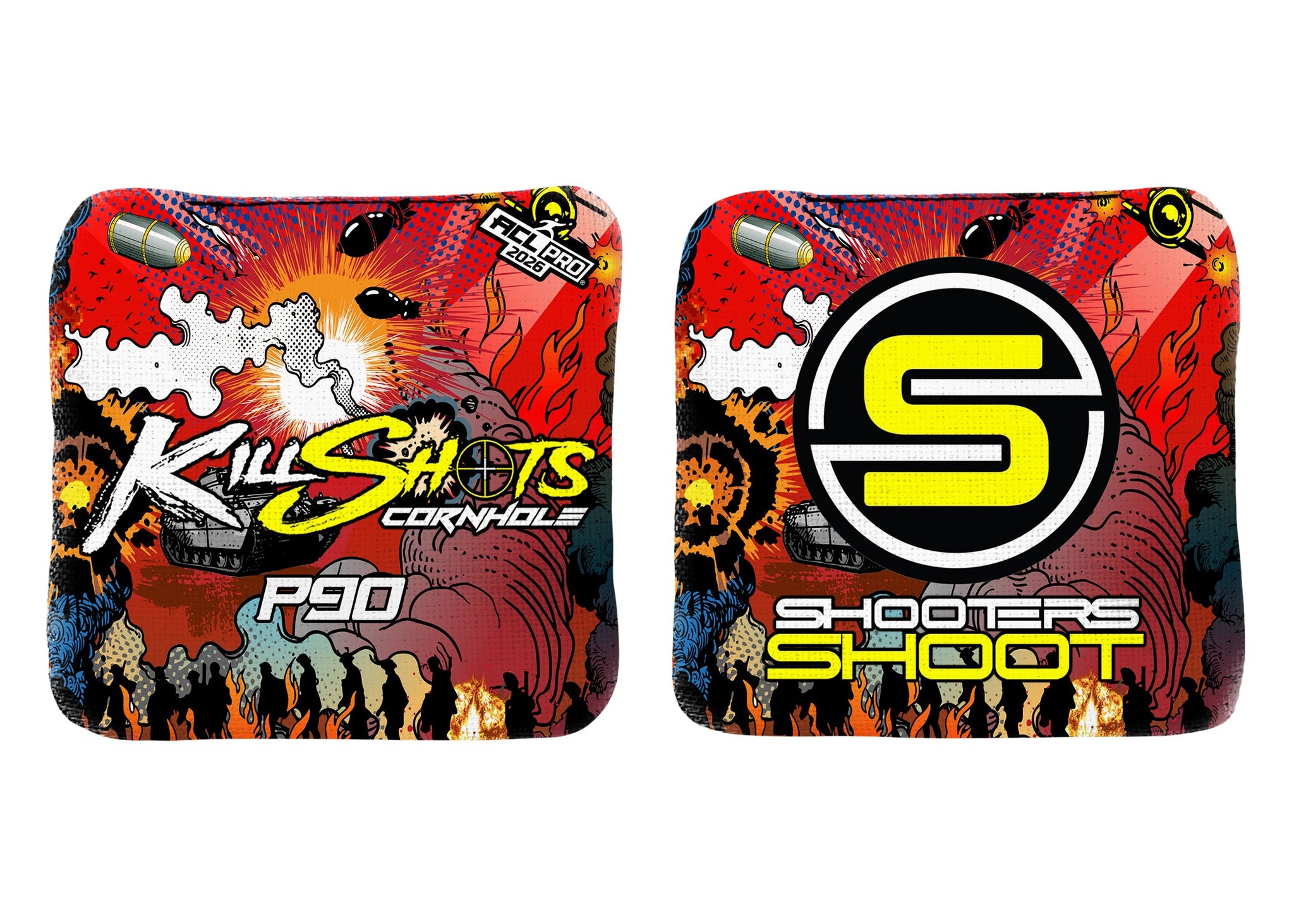 Killshots Cornhole | P90 Series | 2026 ACL PRO | Cornhole Bags | Limited Edition Designs