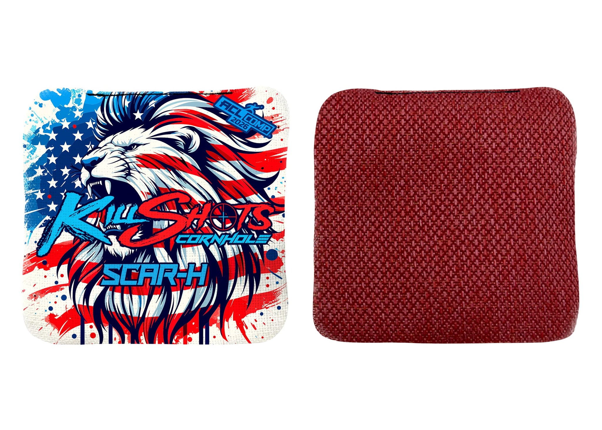 Killshots Cornhole | Scar-H Series | 2026 ACL COMP | Cornhole Bags | Limited Edition Designs