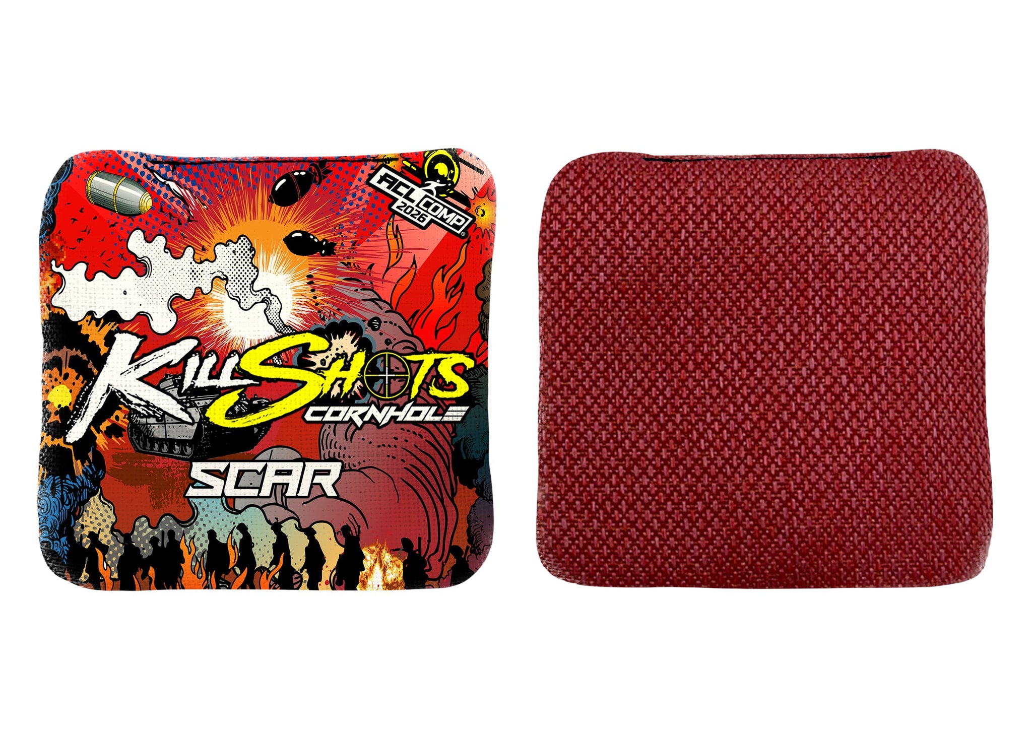 Killshots Cornhole | Scar-H Series | 2026 ACL COMP | Cornhole Bags | Limited Edition Designs