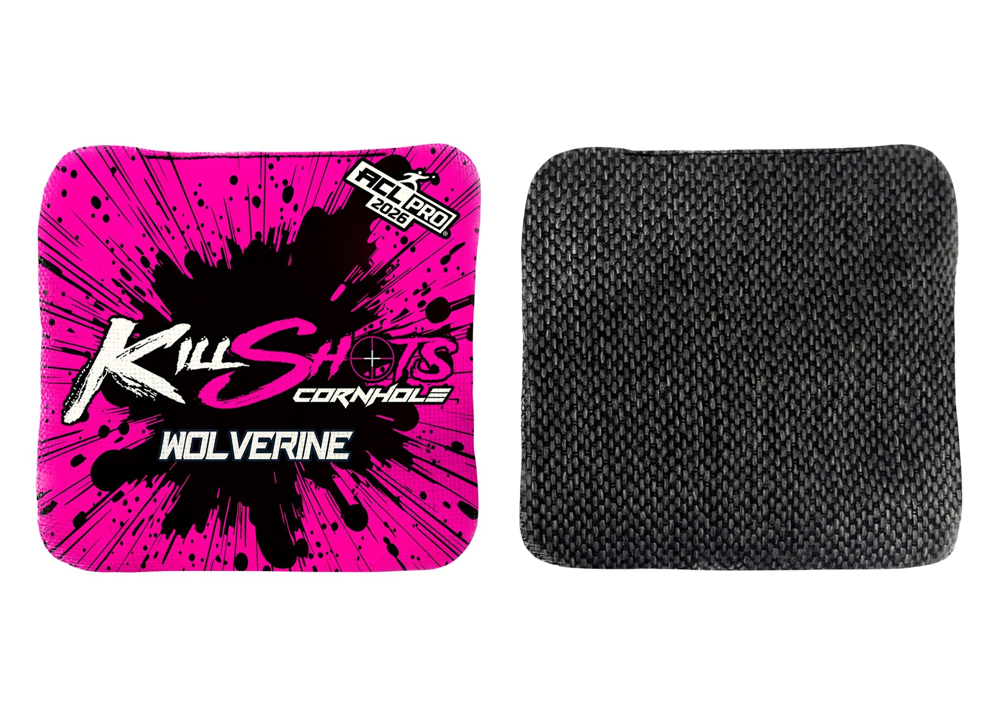 Killshots Cornhole | Wolverine Series | 2026 ACL PRO | Cornhole Bags | Stock Designs