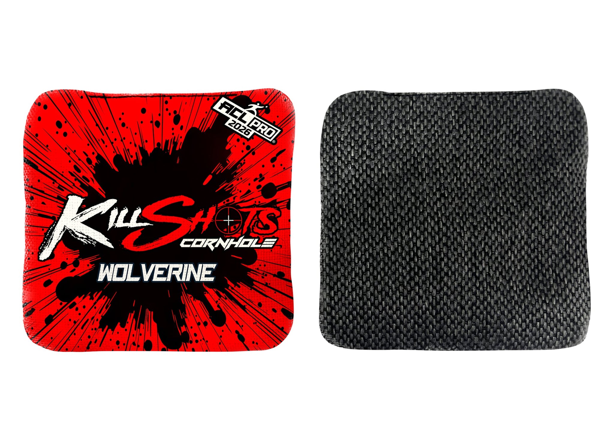 Killshots Cornhole | Wolverine Series | 2026 ACL PRO | Cornhole Bags | Stock Designs