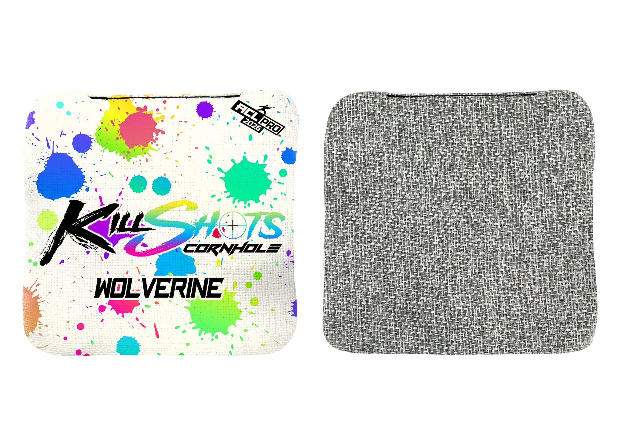 Killshots Cornhole | Wolverine Series | 2026 ACL PRO | Cornhole Bags | Stock Designs