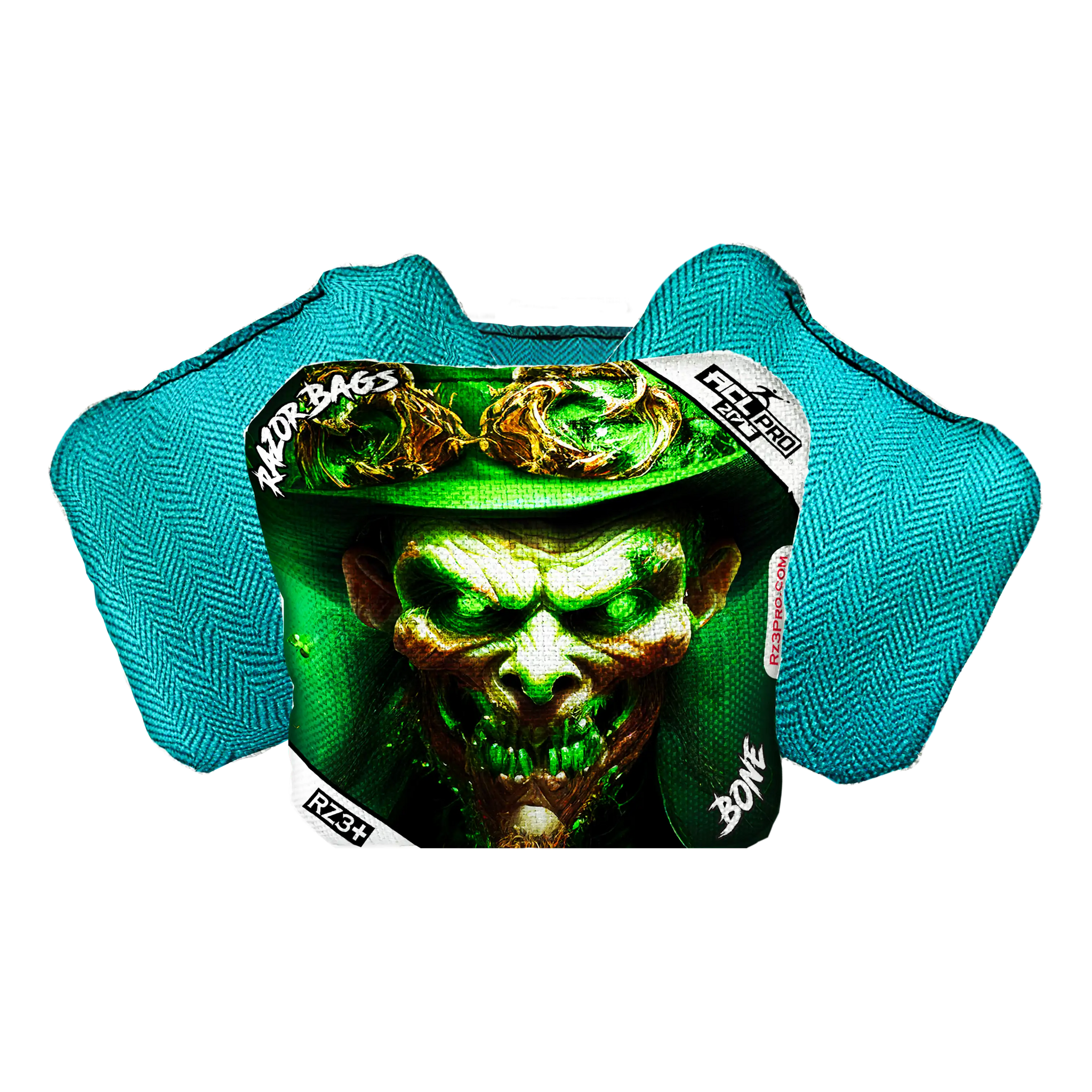 Bone | Leprechaun Smile | ACL PRO Razor Cornhole Bags