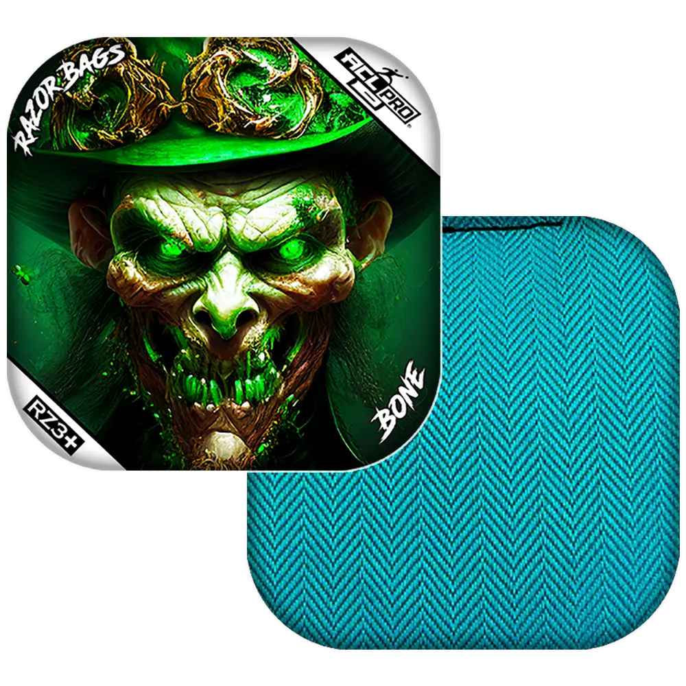 Bone | Leprechaun Smile | ACL PRO Razor Cornhole Bags