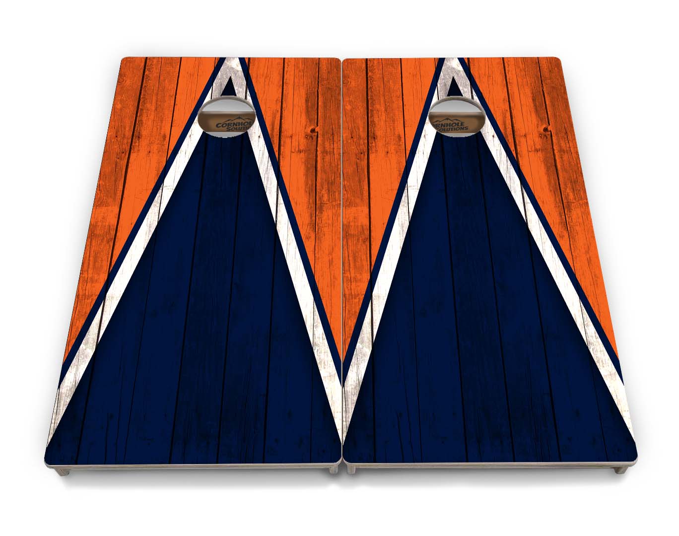 Team Color Triangle Cornhole Boards - Professional Tournament Series