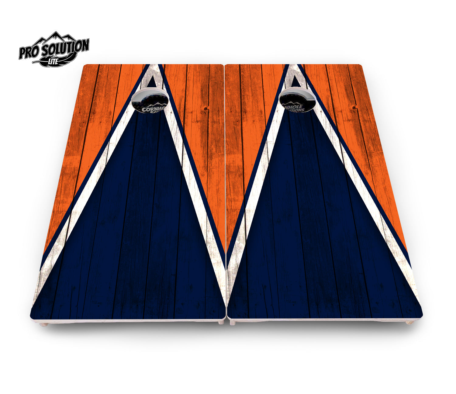 Team Color Triangle Cornhole Boards - Pro Solution Lite Series