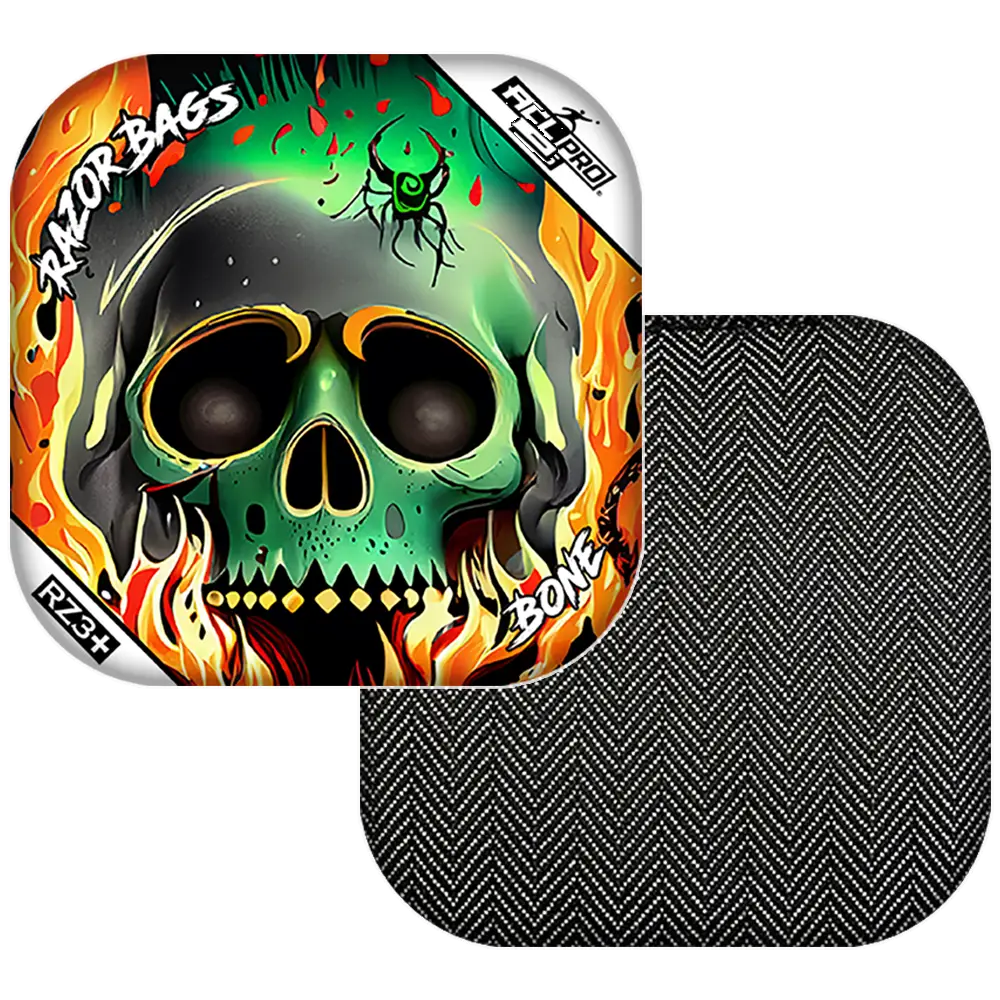 Bone | Nuclear Skull | ACL PRO Razor Cornhole Bags