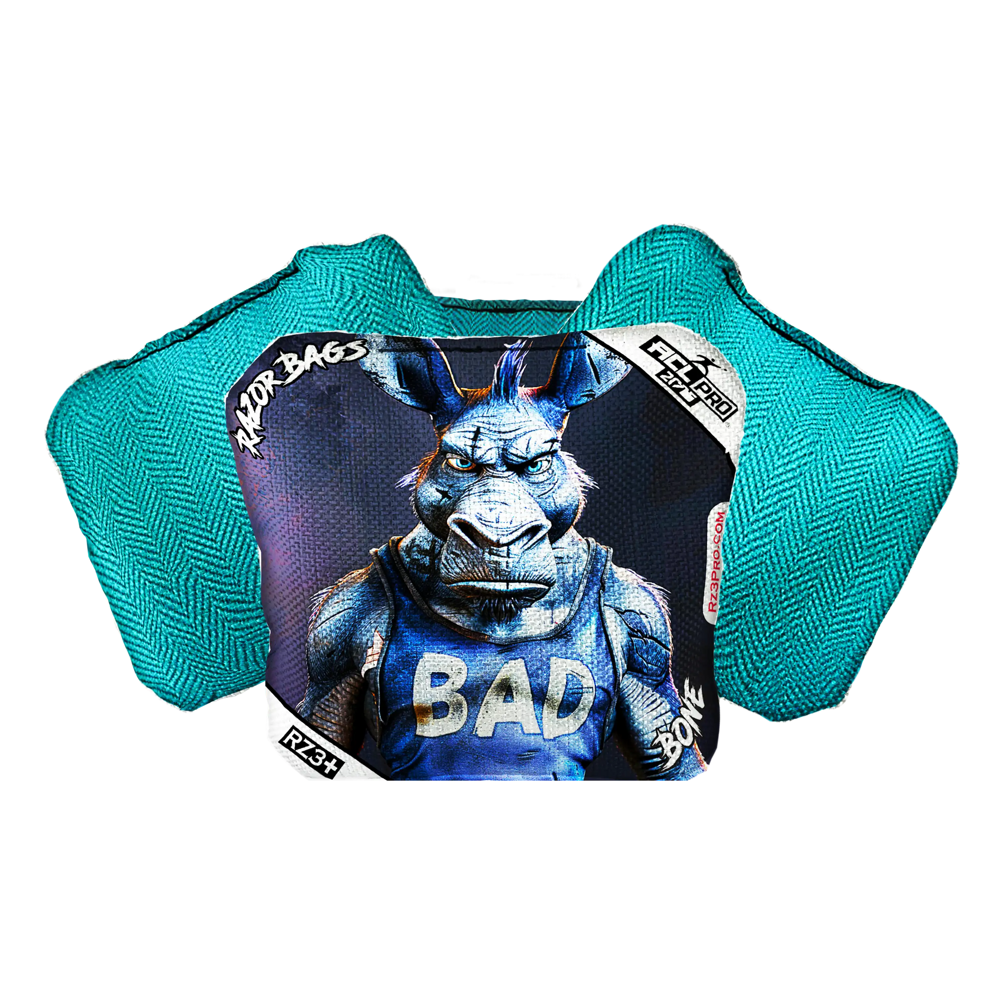 Bone | Old Bad Ass | ACL PRO Razor Cornhole Bags