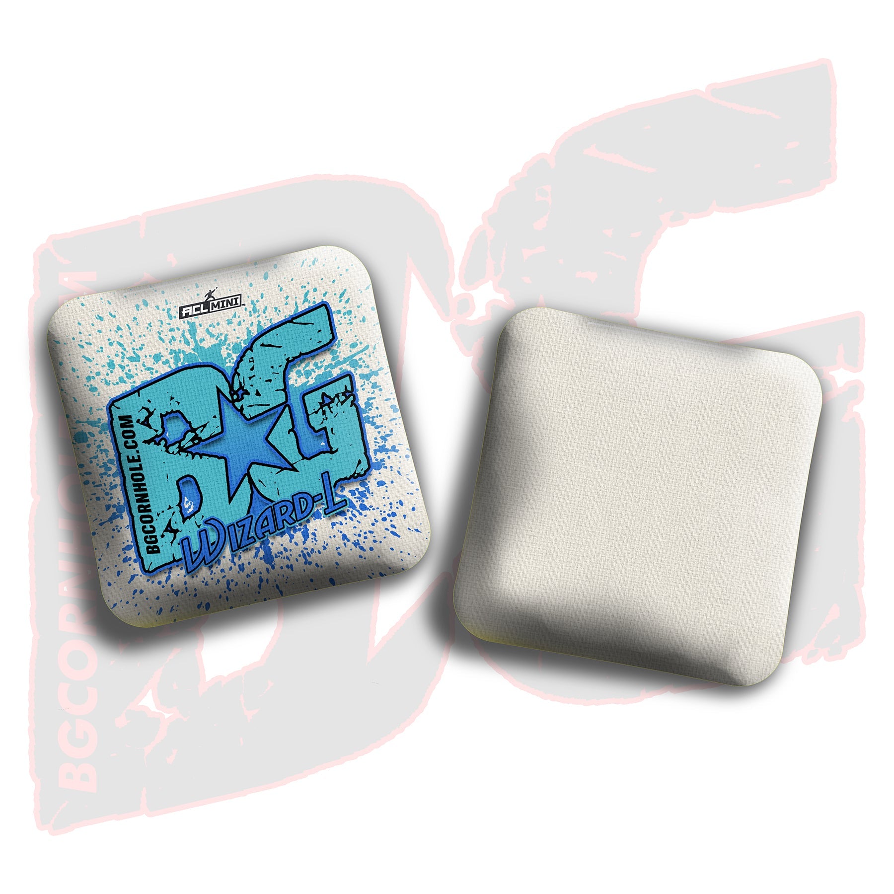 BG Cornhole 2025 BG Wizard L 4" Mini Cornhole Bags - “Paint Splatter" - Set of 4 Bags